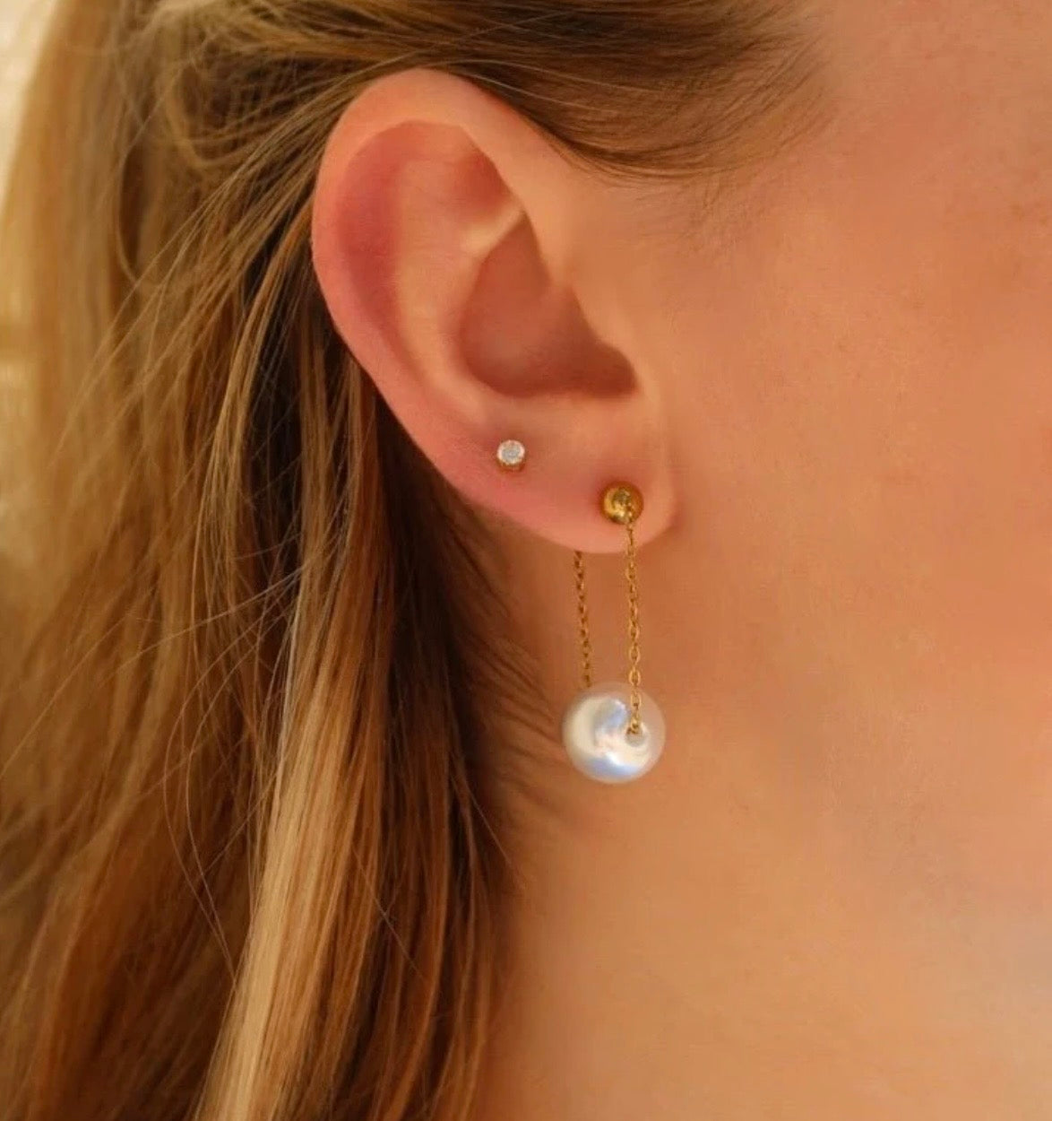 Chunky Pearl Dangle