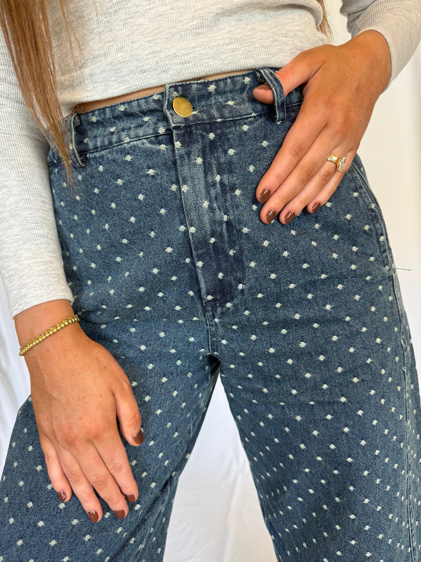 Polka Dot Jeans