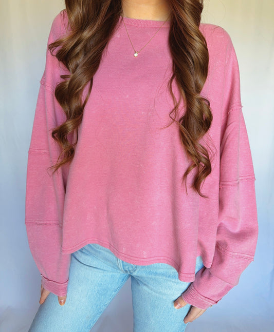 Mineral Washed Crew Neck