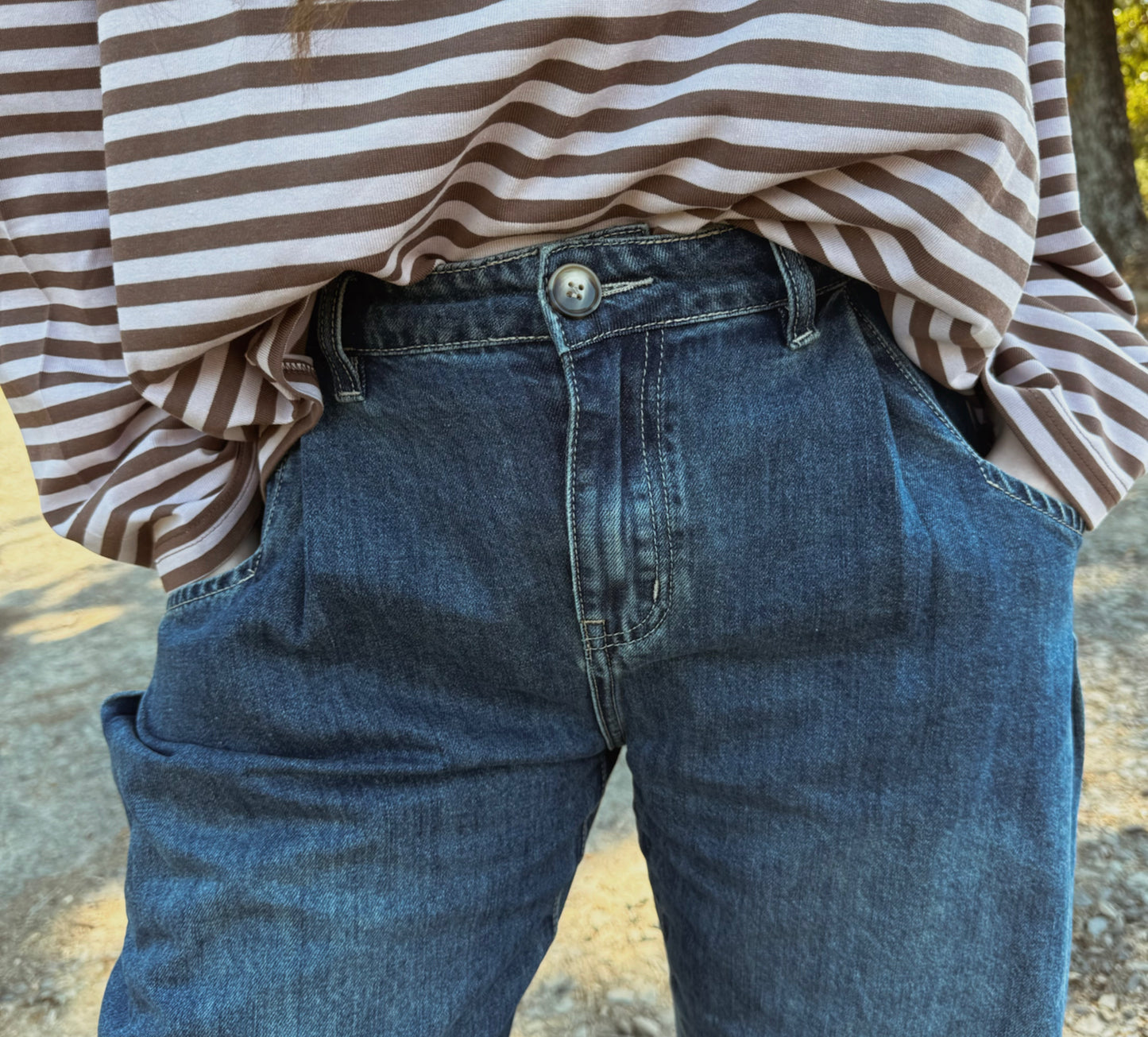Tortoise Barrel Jeans